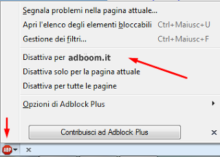 disattivare adblock firefox